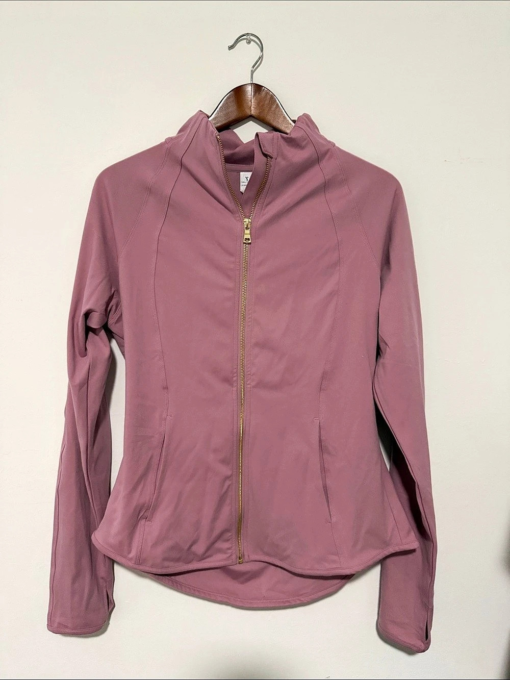 Yogalicious Women's Lightweight Zip Jacket in Pink Size XL Like New